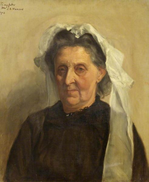 Old Woman In A White Cap by James Bolivar Manson
