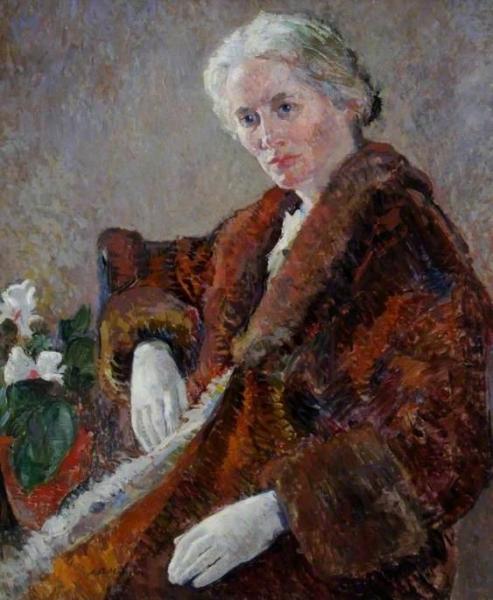 Portrait Of The Artist's Wife by James Bolivar Manson