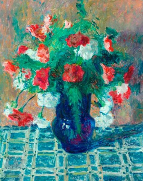 Vase Of Flowers by James Bolivar Manson