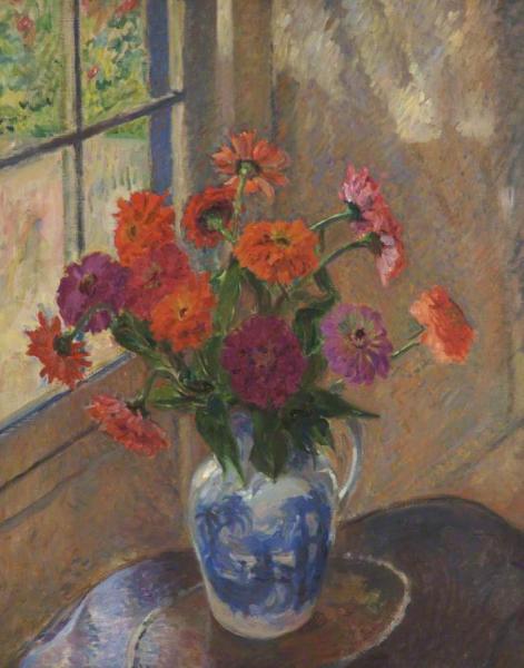 Zinnias by James Bolivar Manson