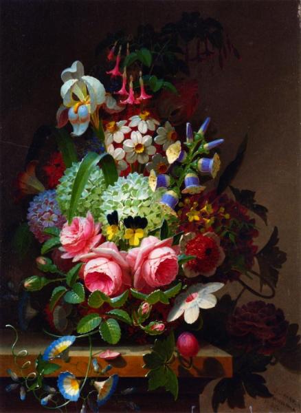 Floral Still Life by James C. Sharp