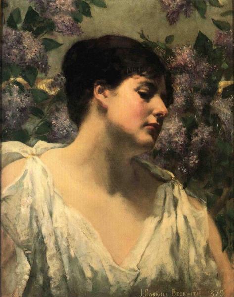 Under The Lilacs by James Carroll Beckwith