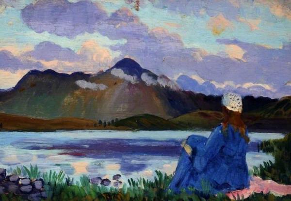 Landscape With A Figure, Arenig by James Dickson Innes