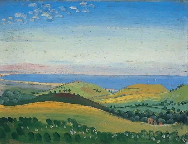 View From The White Hart, Guestling, Sussex by James Dickson Innes Oil Painting Reproductions