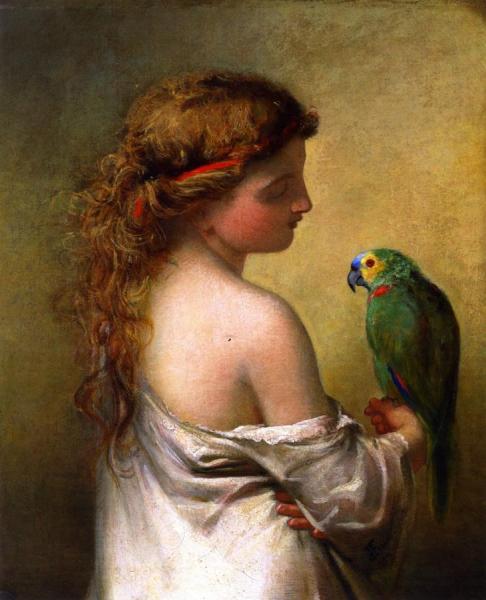The Princess Prattles To Her Parrot by James E. Freeman