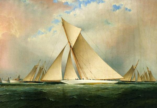 America's Cup Yacht 'vigilant', 1893 by James Edward Buttersworth