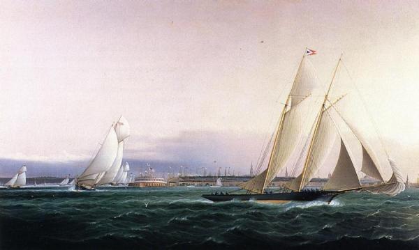 New York From The Bay by James Edward Buttersworth