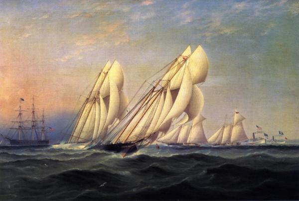 New York Yacht Club Race by James Edward Buttersworth