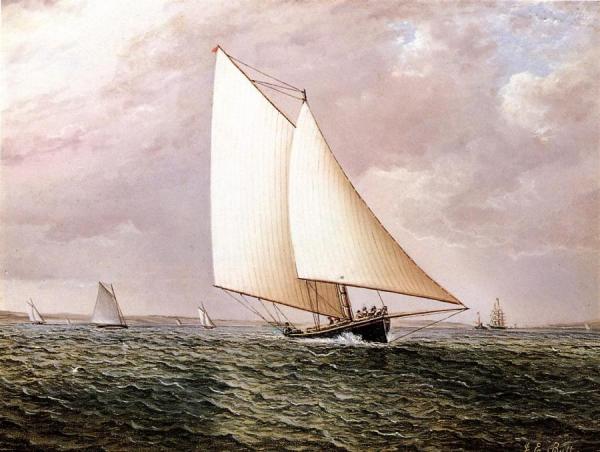 Rival Off Bay Ridge by James Edward Buttersworth