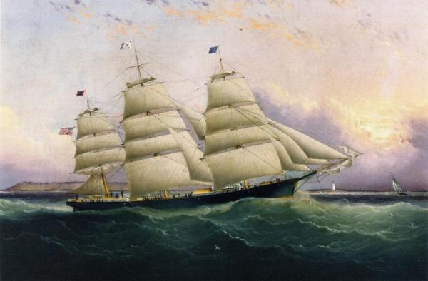 The Clipper Ship 'sunrise' by James Edward Buttersworth