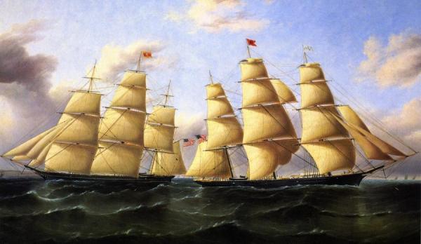 The "contest" And "young America" by James Edward Buttersworth