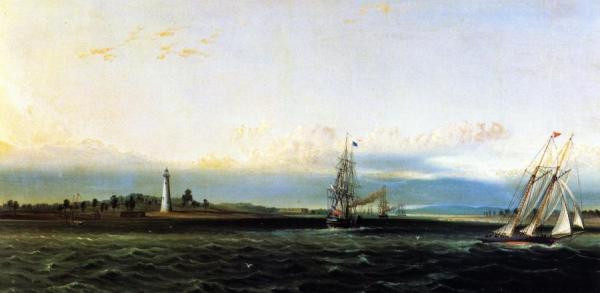 The Mouth Of The Savannah River At Cockspur Island by James Edward Buttersworth