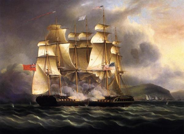 The U.s.s. by James Edward Buttersworth