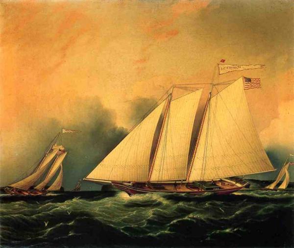 Under Full Sail by James Edward Buttersworth