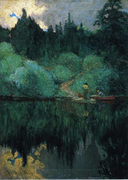 Clearing After Rain, Maganatawan River. Ontario by James Edward Harvey Macdonald Oil Painting Reproductions