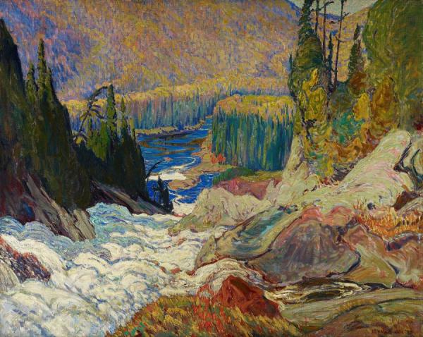 Falls,montreal River by James Edward Harvey Macdonald Oil Painting Reproductions