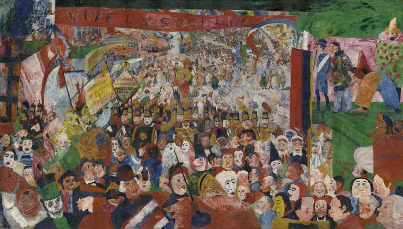 Christ's Entry Into Brussels In 1889 by James Ensor