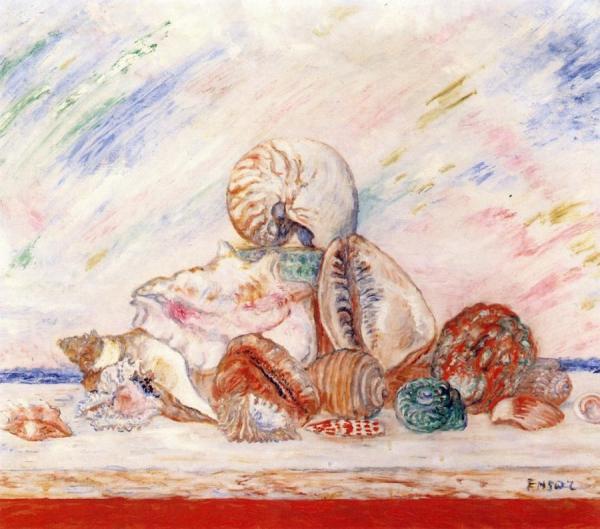 Shells by James Ensor Oil Painting Reproductions