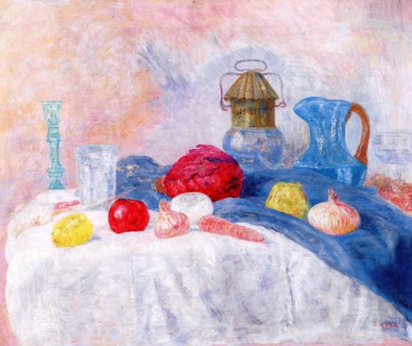 Still Life With Lantern by James Ensor