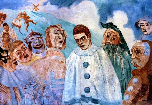 The Despair Of Pierrot by James Ensor Oil Painting Reproductions