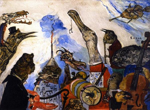 James Ensor The Frightful Musicians
