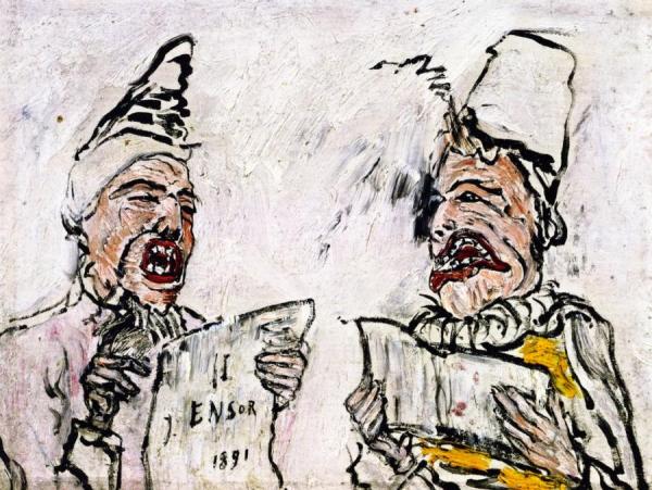 The Grotesque Singers by James Ensor Oil Painting Reproductions
