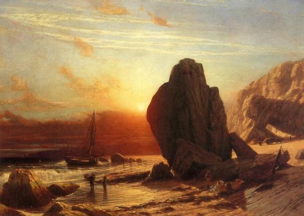 Sunset On The Coast Of Corsica by James Fairman