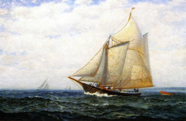 Cruising Yacht by James Gale Tyler Oil Painting Reproductions