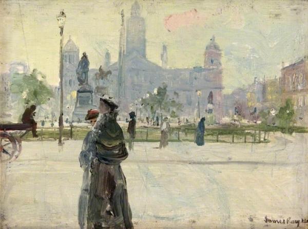 George Square, Glasgow by James Kay Oil Painting Reproductions