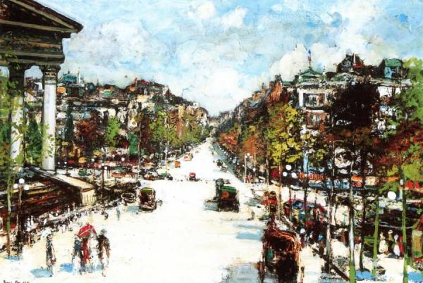 The Madeline And Rue Royal, Paris by James Kay