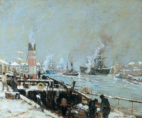 Winter On The River Clyde by James Kay