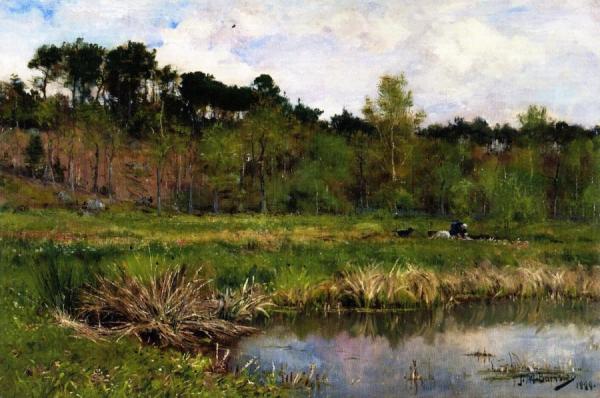 Among The Rushes by James Macdonald Barnsley