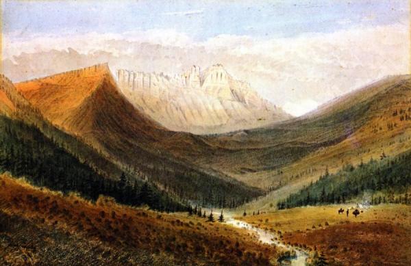 James Madison Alden In The Kishinena Pass, Rocky Mountains, British Columbia