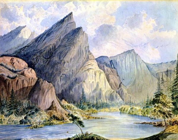 James Madison Alden The 3 Brothers, 4000 Ft. High With Distant View Of The Falls, Valley Of The Yo-semite