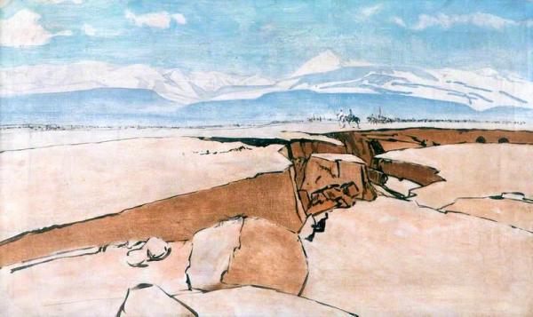 Atlas Mountains, Morocco (sketch) by James Mcbey