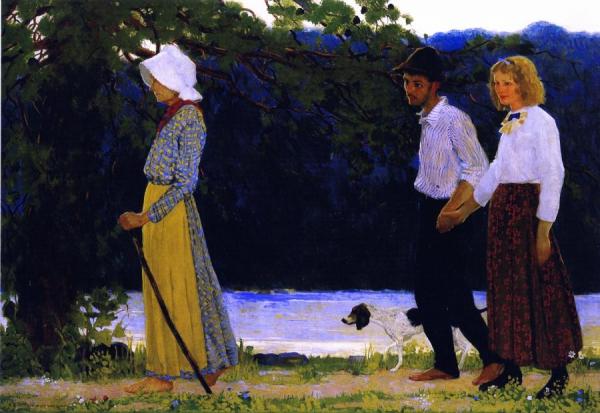 Mountain Courtship by James Roy Hopkins