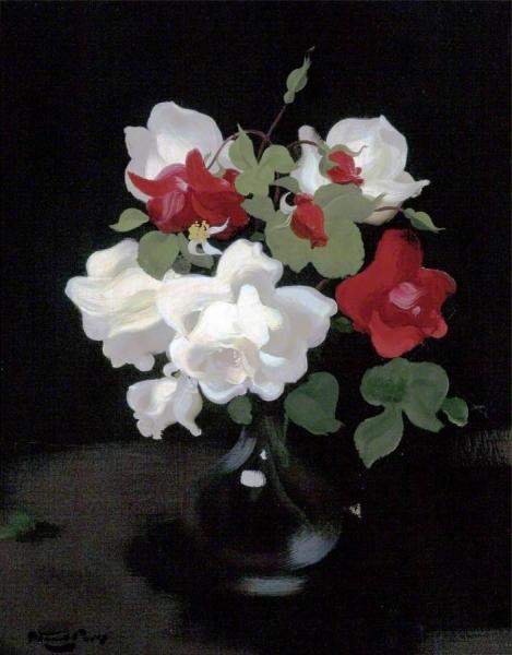 James Stuart Park Red And White Roses