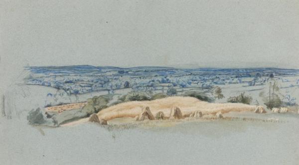 A Surrey Landscape by James Thomas Linnell Oil Painting Reproductions