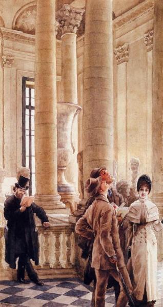 At The Louvre by James Tissot