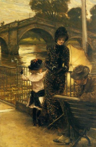 By The Thames At Richmond by James Tissot