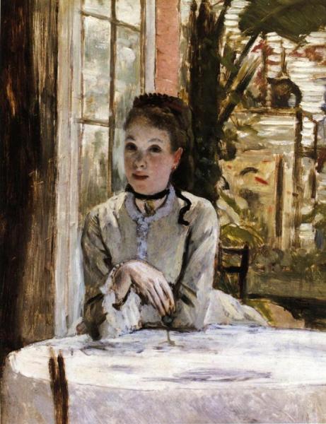 In The Conservatory by James Tissot