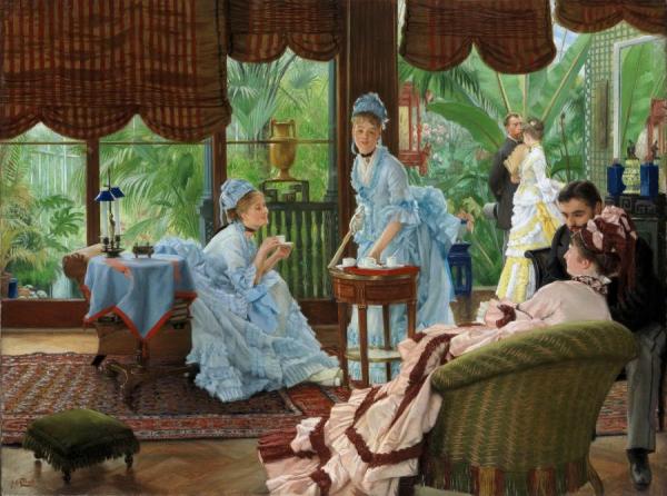 In The Conservatory by James Tissot