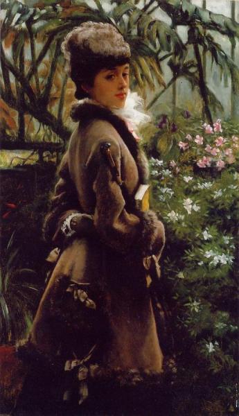 In The Greenhouse by James Tissot