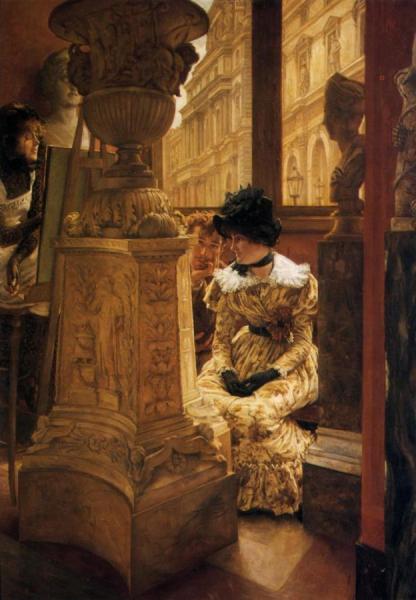 In The Louvre by James Tissot