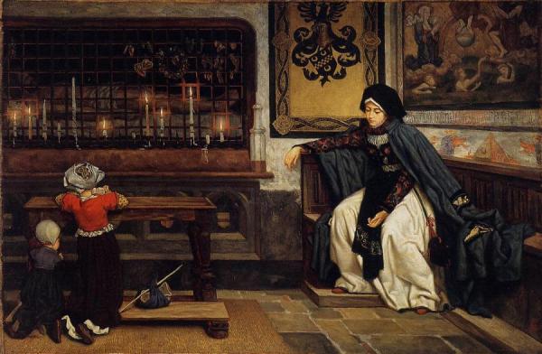 Marguerite In Church by James Tissot