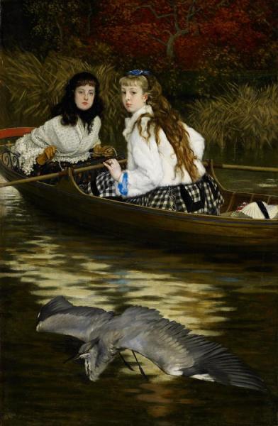 On The Thames, A Heron by James Tissot