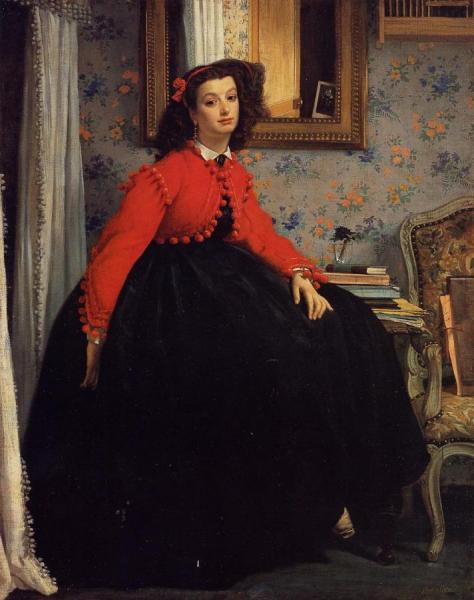 Portrait Of Mademoiselle L. L. by James Tissot