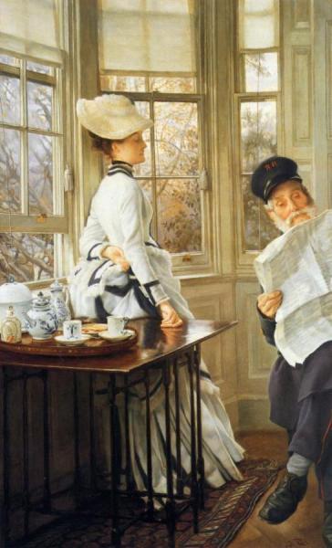 Reading The News by James Tissot