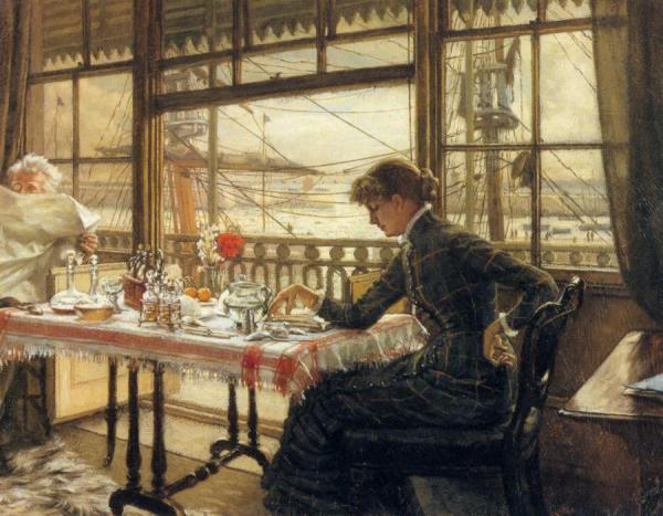 Room Overlooking The Harbor by James Tissot