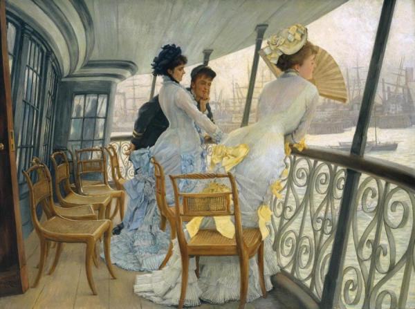 The Gallery Of The H.m.s. Calcutta by James Tissot